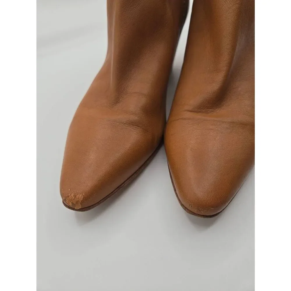 Ma&Lo Studded Leather Booties Size 40 Super Soft Made in Italy